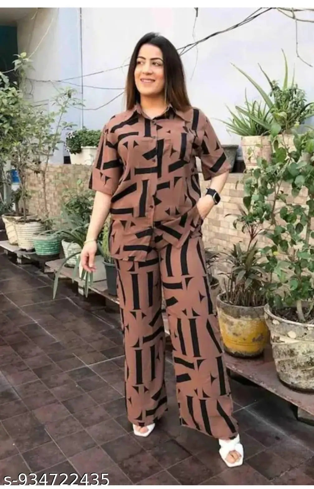 Elegant Floral Maxi Cordset for Women