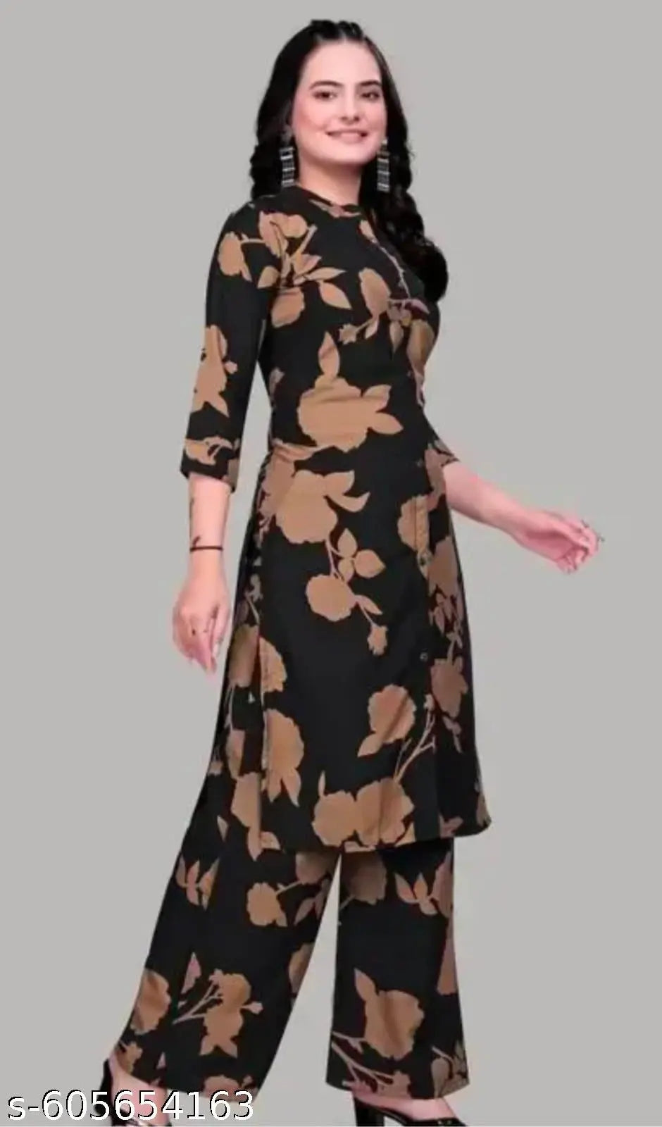 Elegant Floral Maxi Cordset for Women
