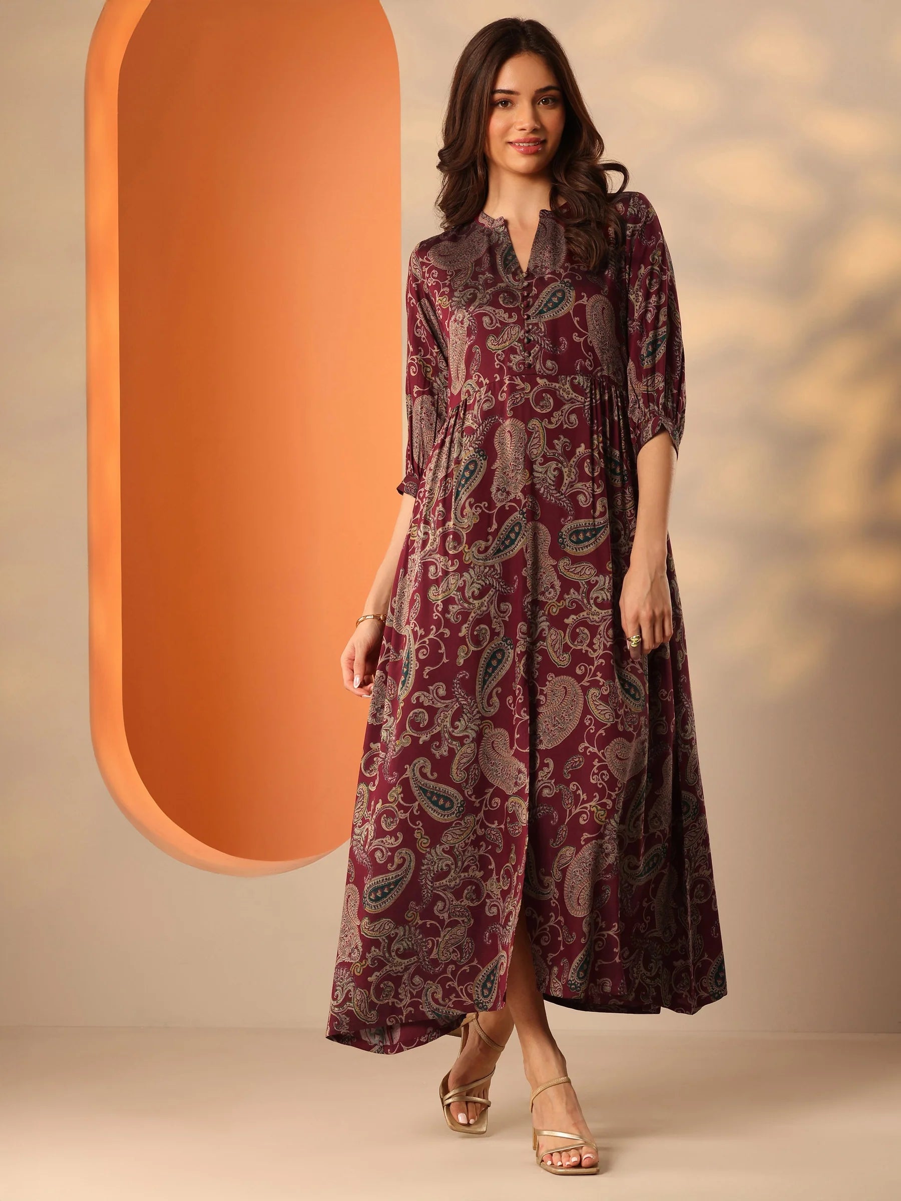 Elegant Floral Maxi Dress for Women