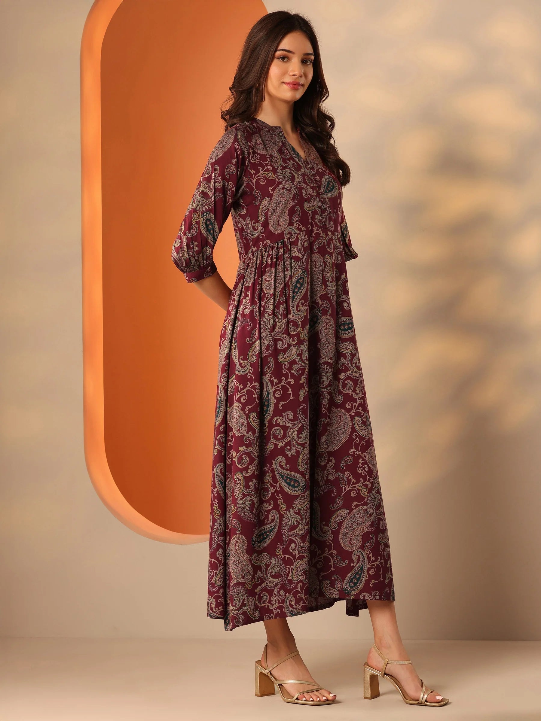 Elegant Floral Maxi Dress for Women