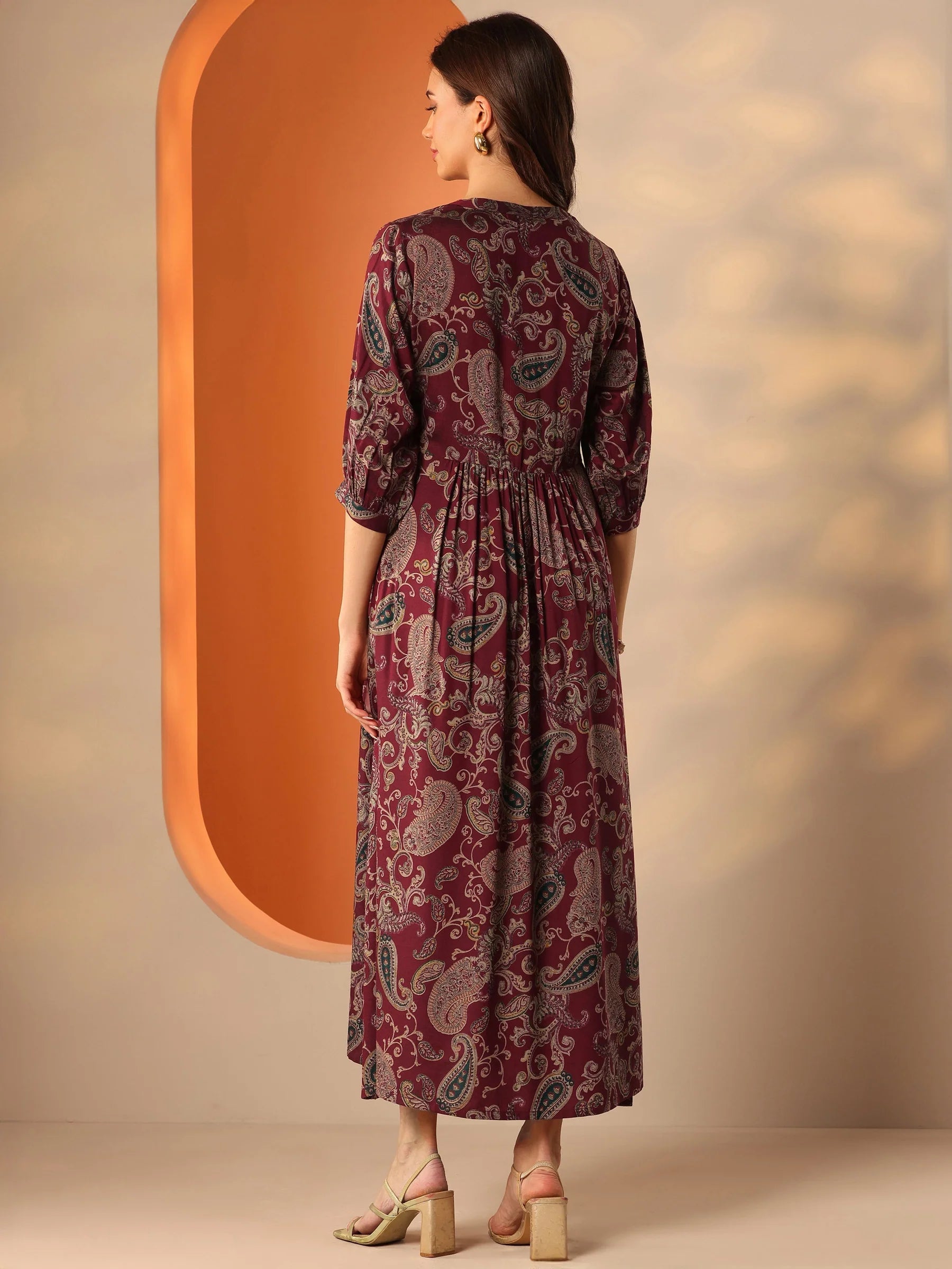 Elegant Floral Maxi Dress for Women