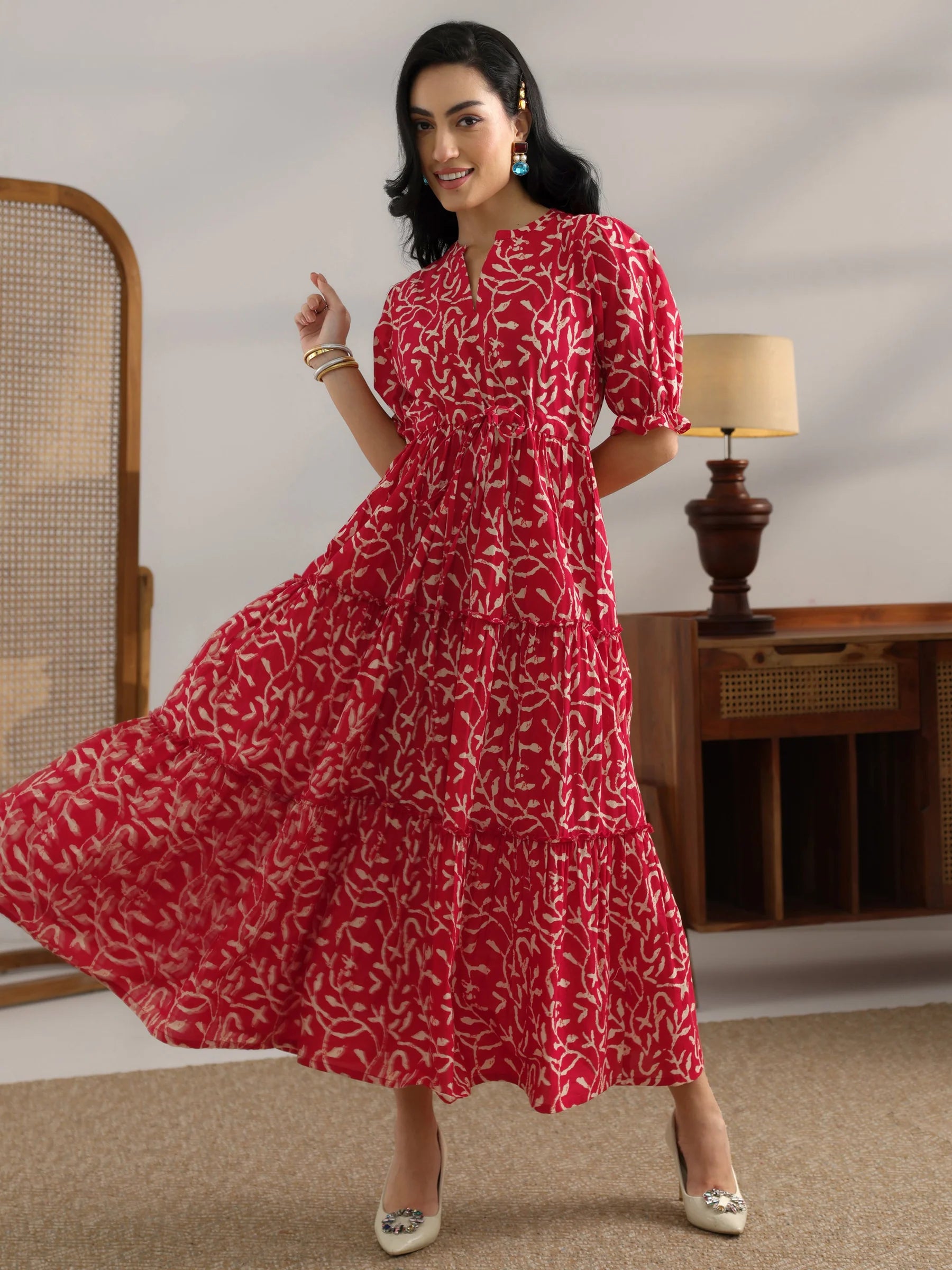 Elegant Floral Maxi Dress for Women