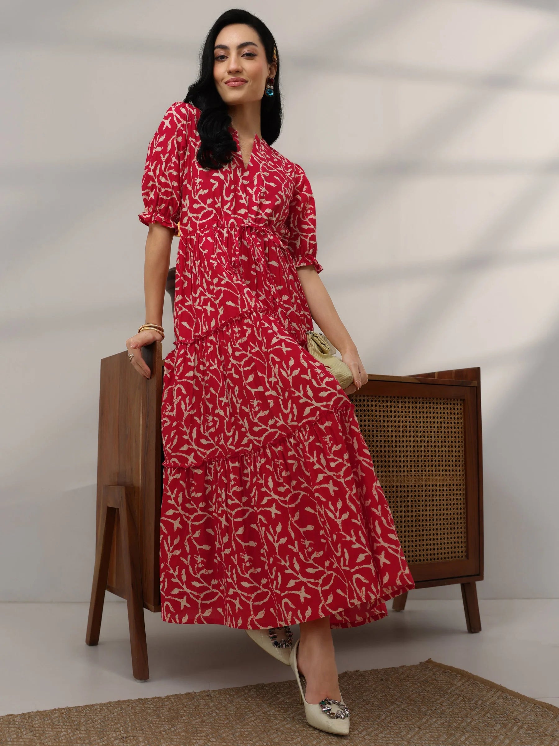 Elegant Floral Maxi Dress for Women