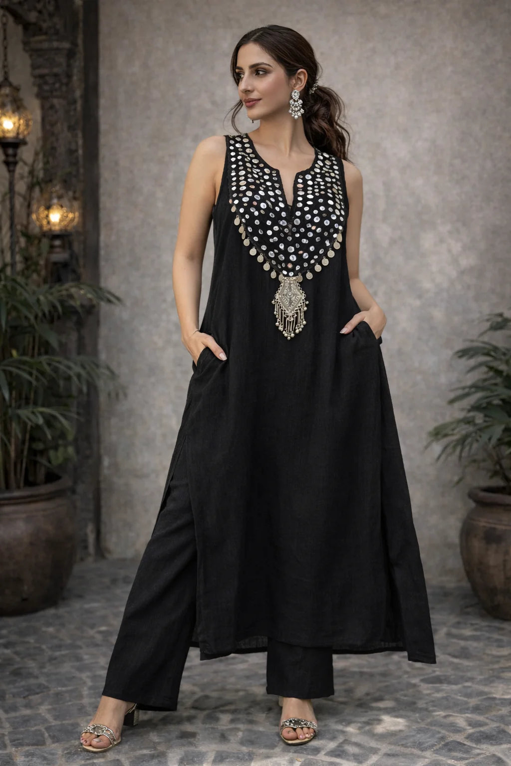 Elegant Floral Maxi Kurti for Women