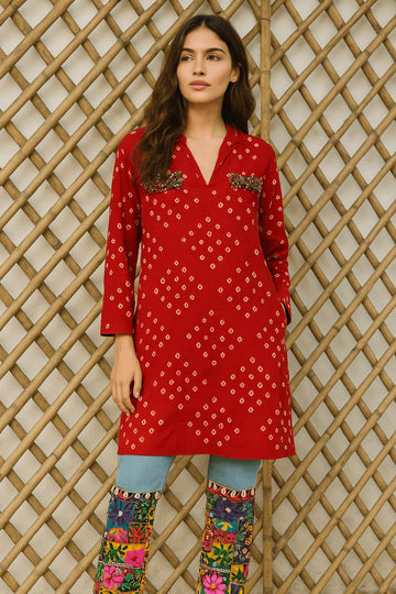 Elegant Floral Maxi Kurti for Women