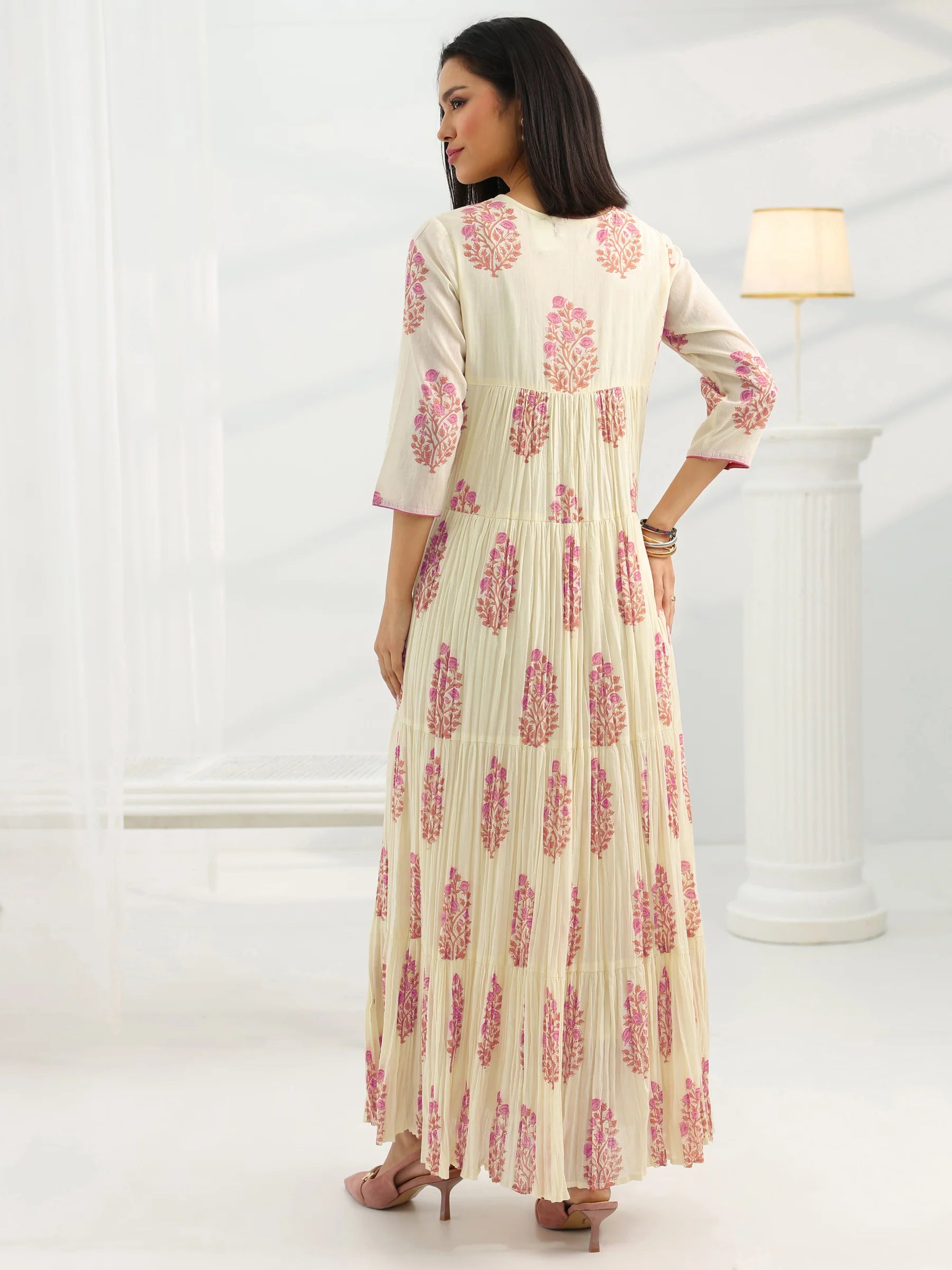 Elegant Floral Maxi Dress for Women