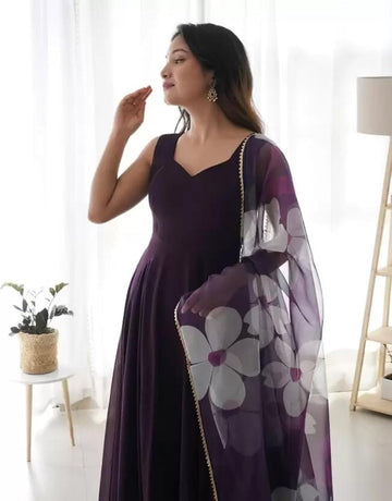 Elegant Floral Maxi Gown for Women
