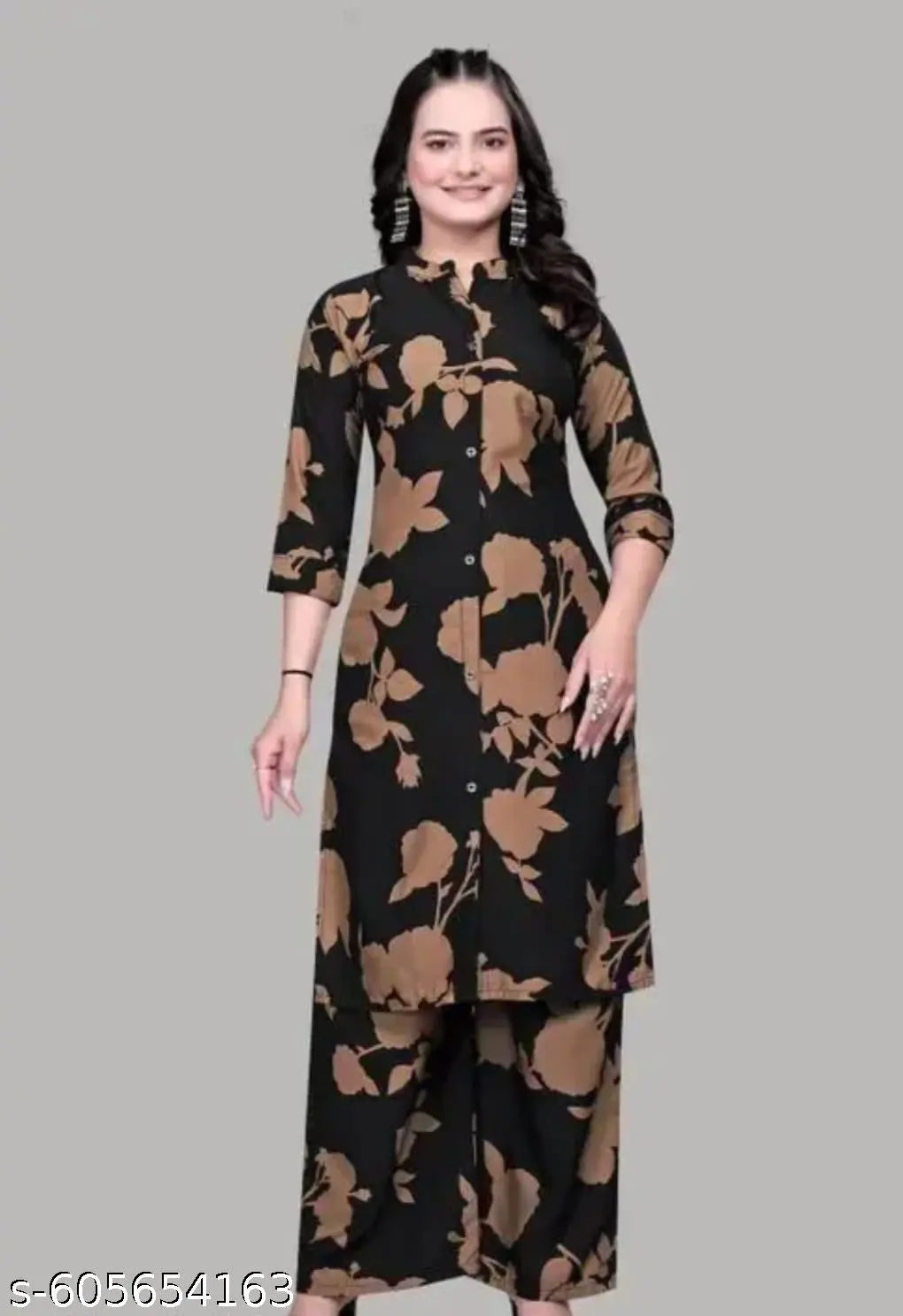 Elegant Floral Maxi Cordset for Women