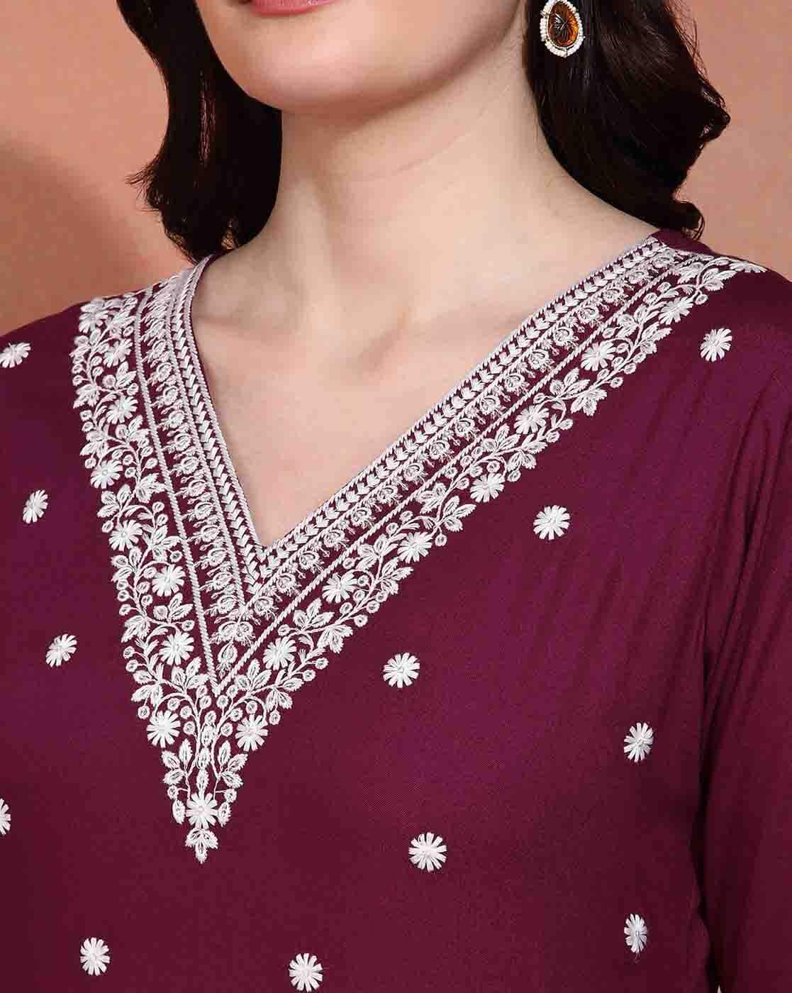 Elegant Floral Maxi Kurti for Women