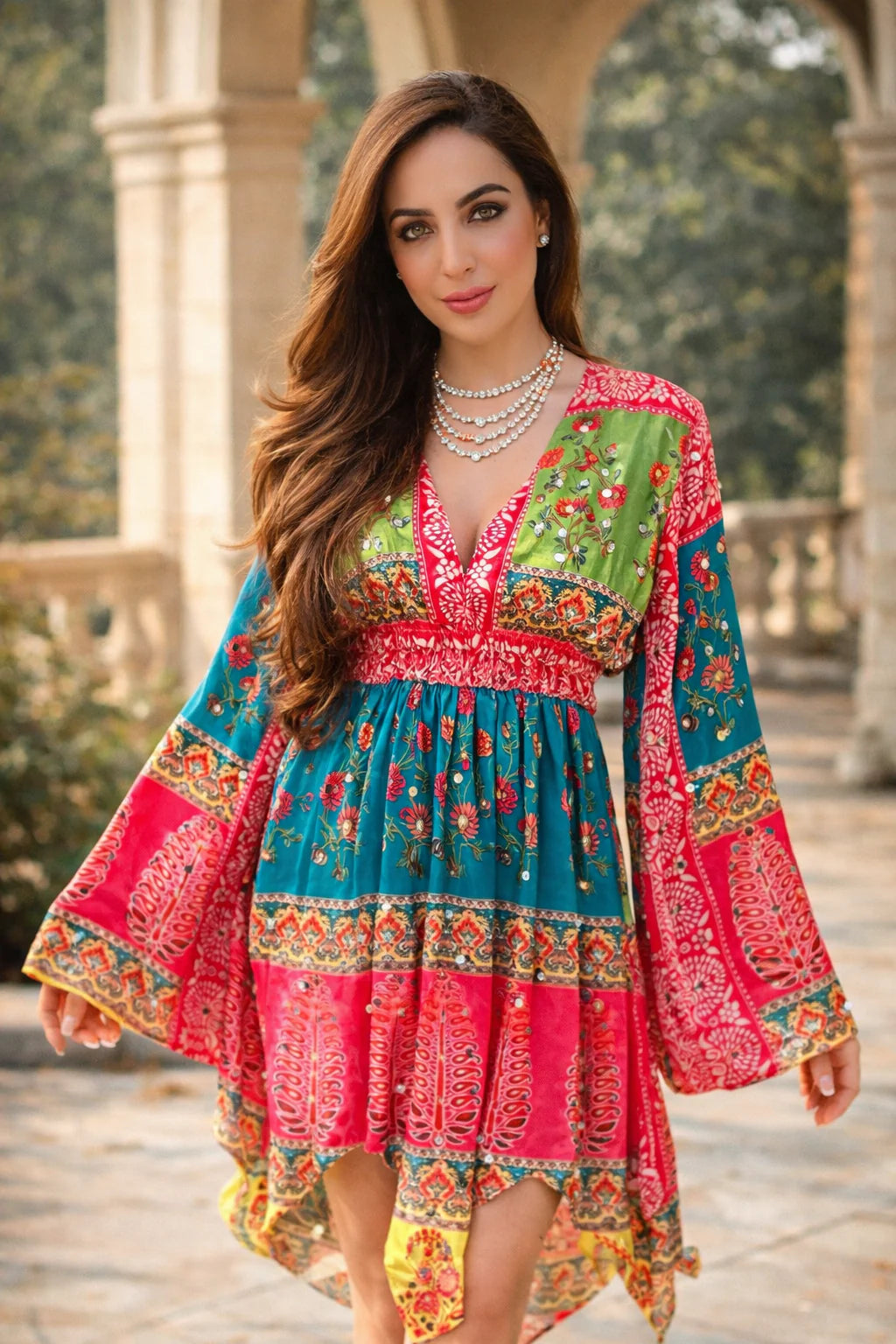 Elegant Floral Maxi Kurti for Women