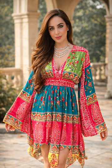 Elegant Floral Maxi Kurti for Women