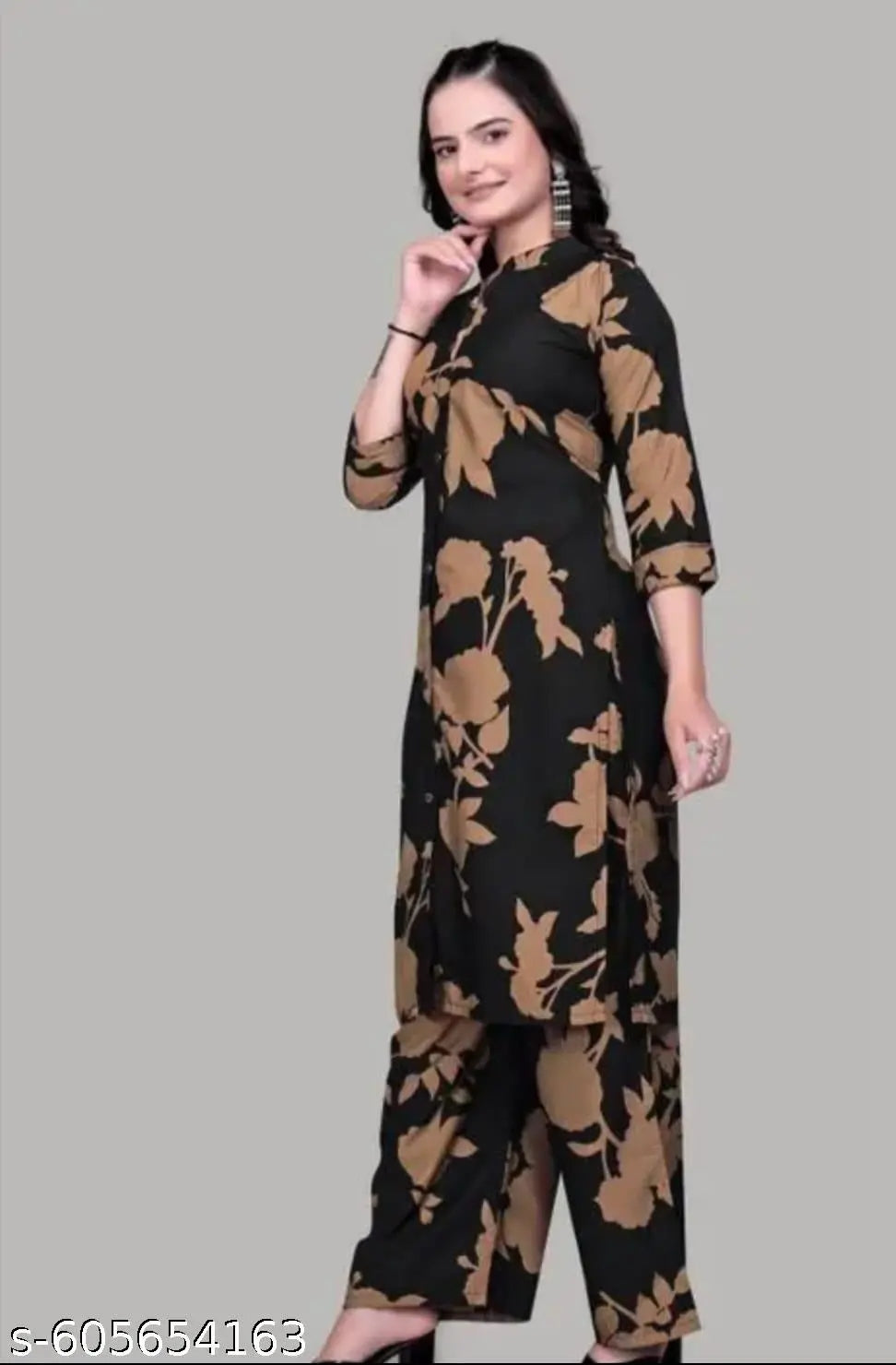 Elegant Floral Maxi Cordset for Women