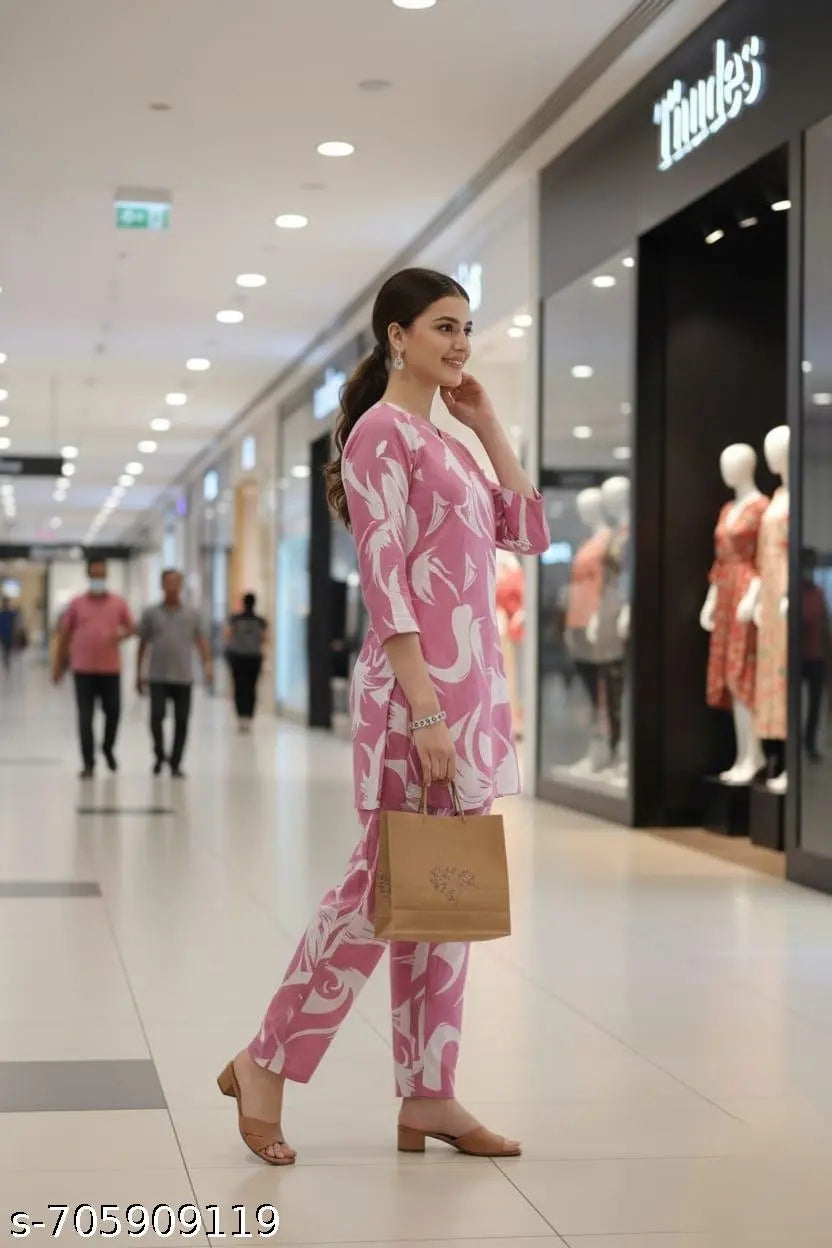 Elegant Floral Maxi Cordset for Women