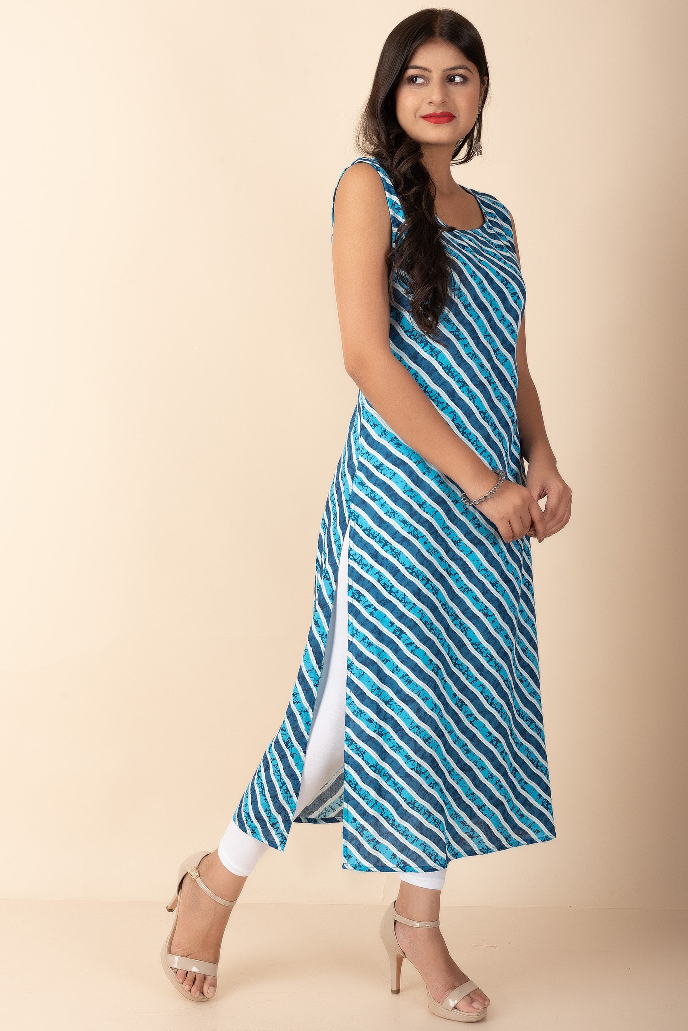 Elegant Floral Maxi Kurti for Women