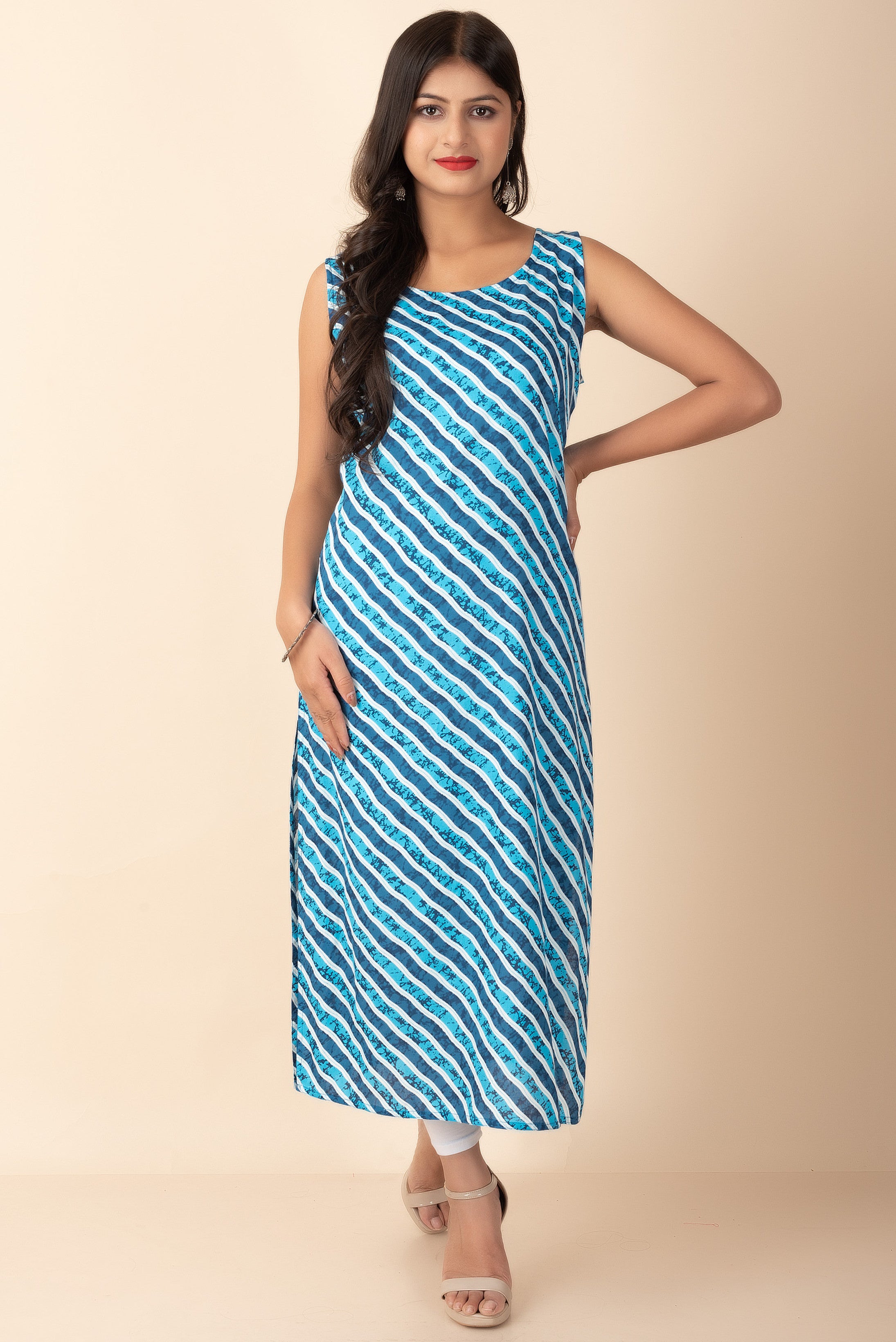 Elegant Floral Maxi Kurti for Women