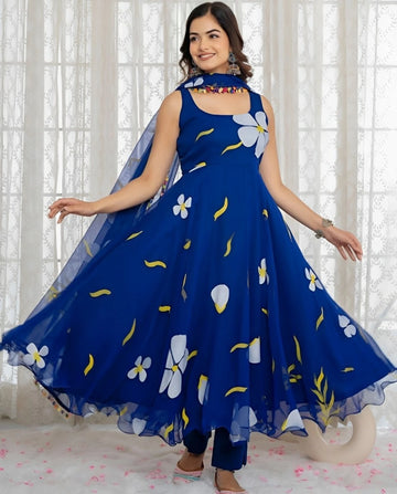 Elegant Floral Maxi Gown for Women
