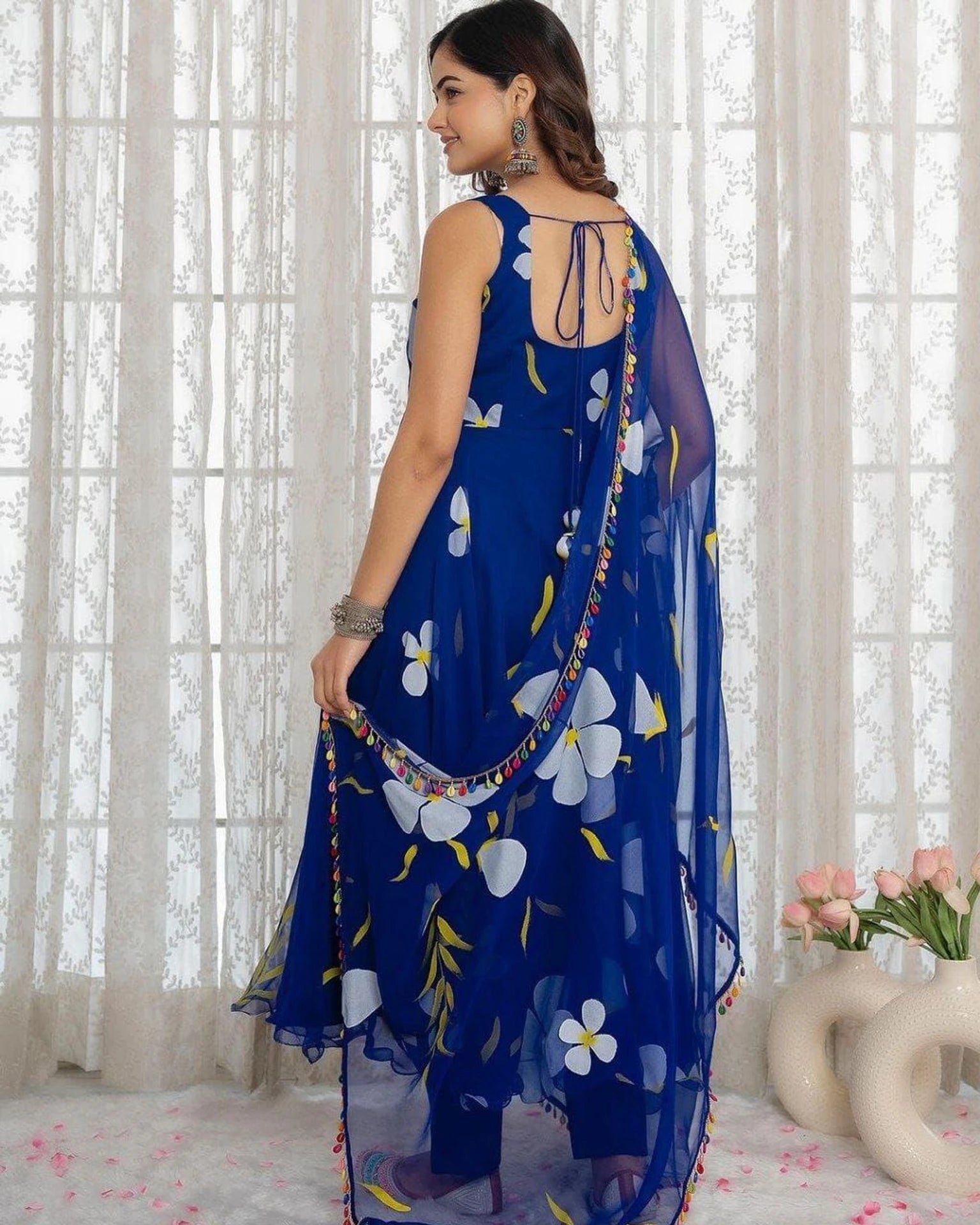 Elegant Floral Maxi Gown for Women