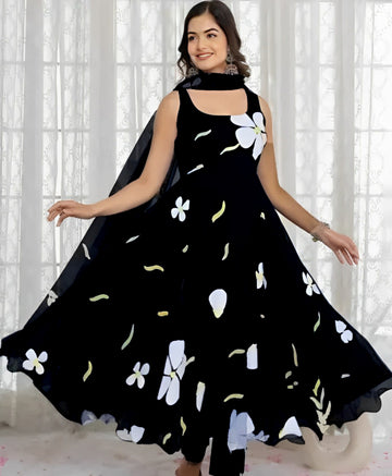 Elegant Floral Maxi Gown for Women