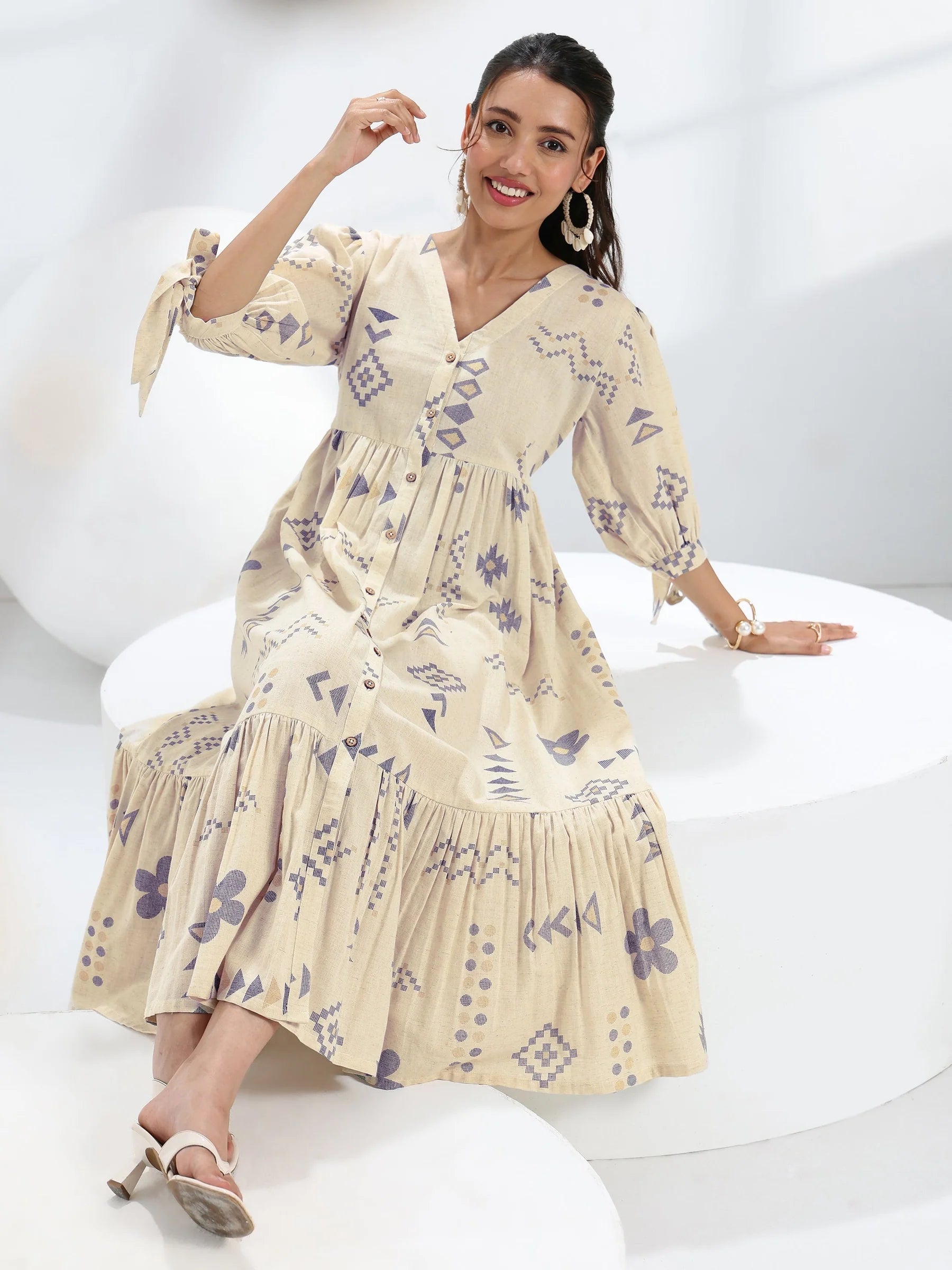 Elegant Floral Maxi Dress for Women