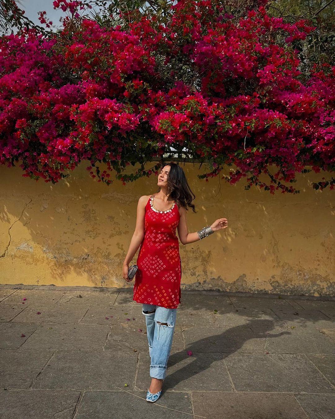 Elegant Floral Maxi Kurti for Women