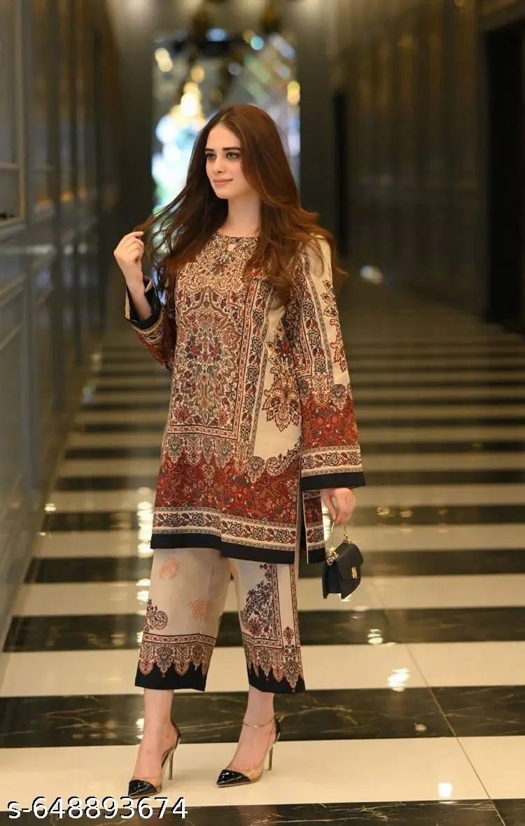 Elegant Floral Maxi Cordset for Women