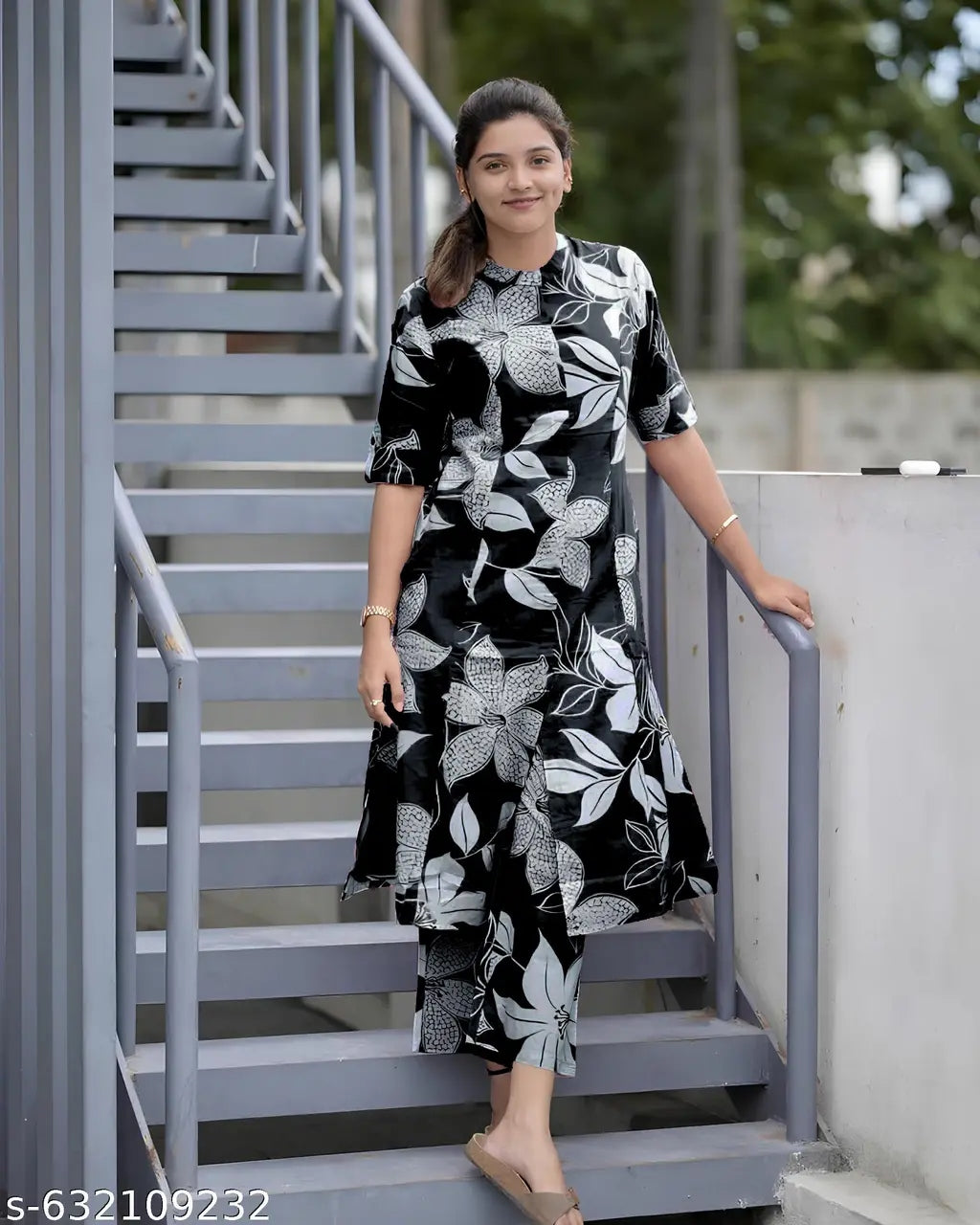Elegant Floral Maxi Cordset for Women